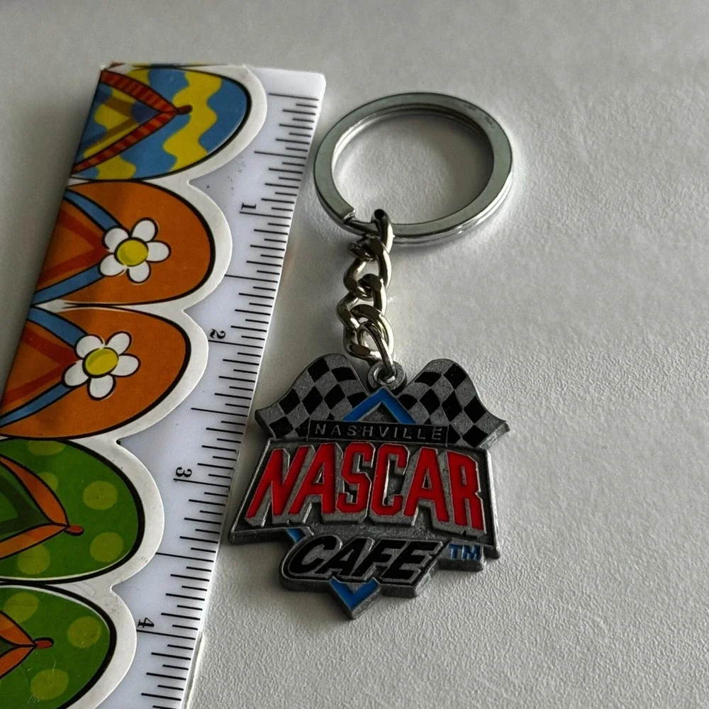 Nascar Cafe Nashville TN Souvenir Keychain‎ Key Ring Metal